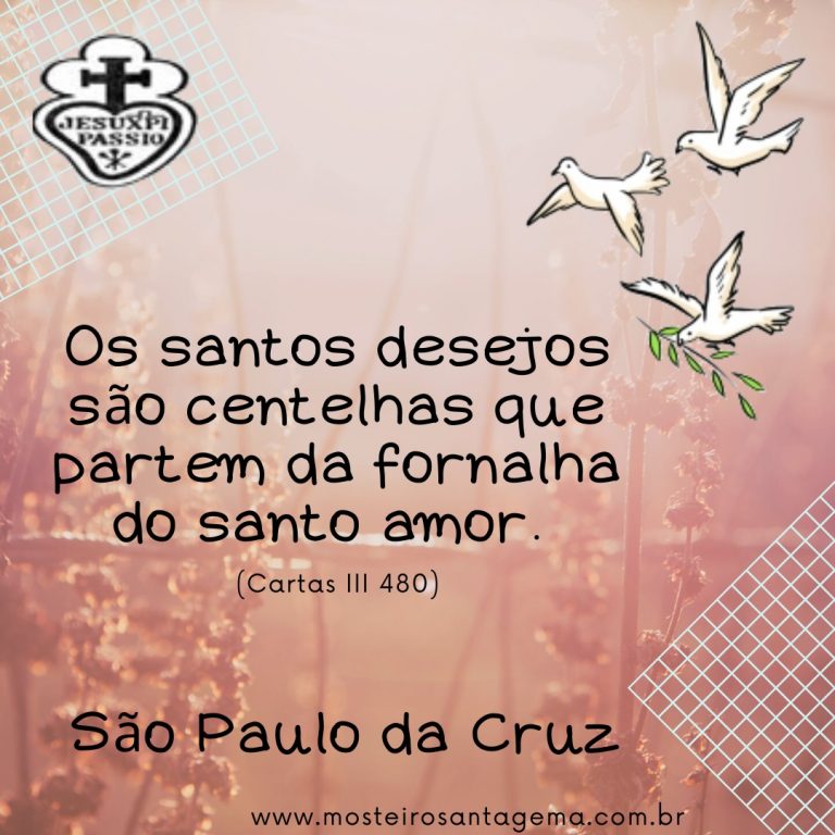 Frase de Santos Passionistas – São Paulo Da Cruz